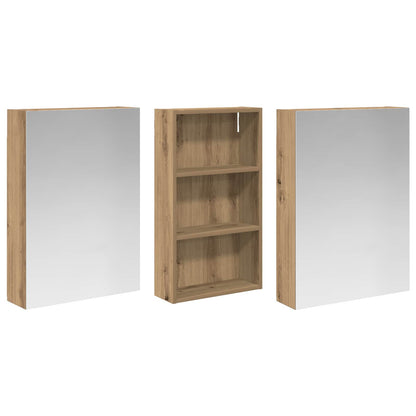 Set di Armadi da Bagno con lo scaffale 3 pcs 140 x 14,5 x 70 cm