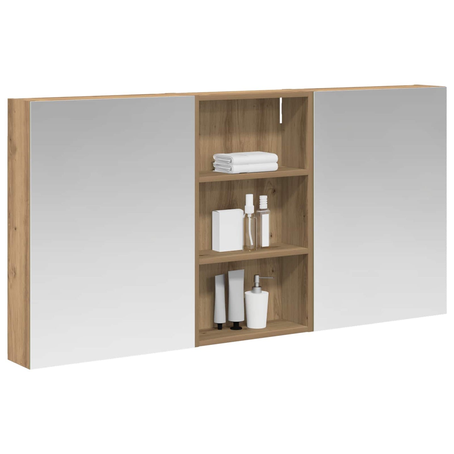 Set di Armadi da Bagno con lo scaffale 3 pcs 140 x 14,5 x 70 cm | homemem39