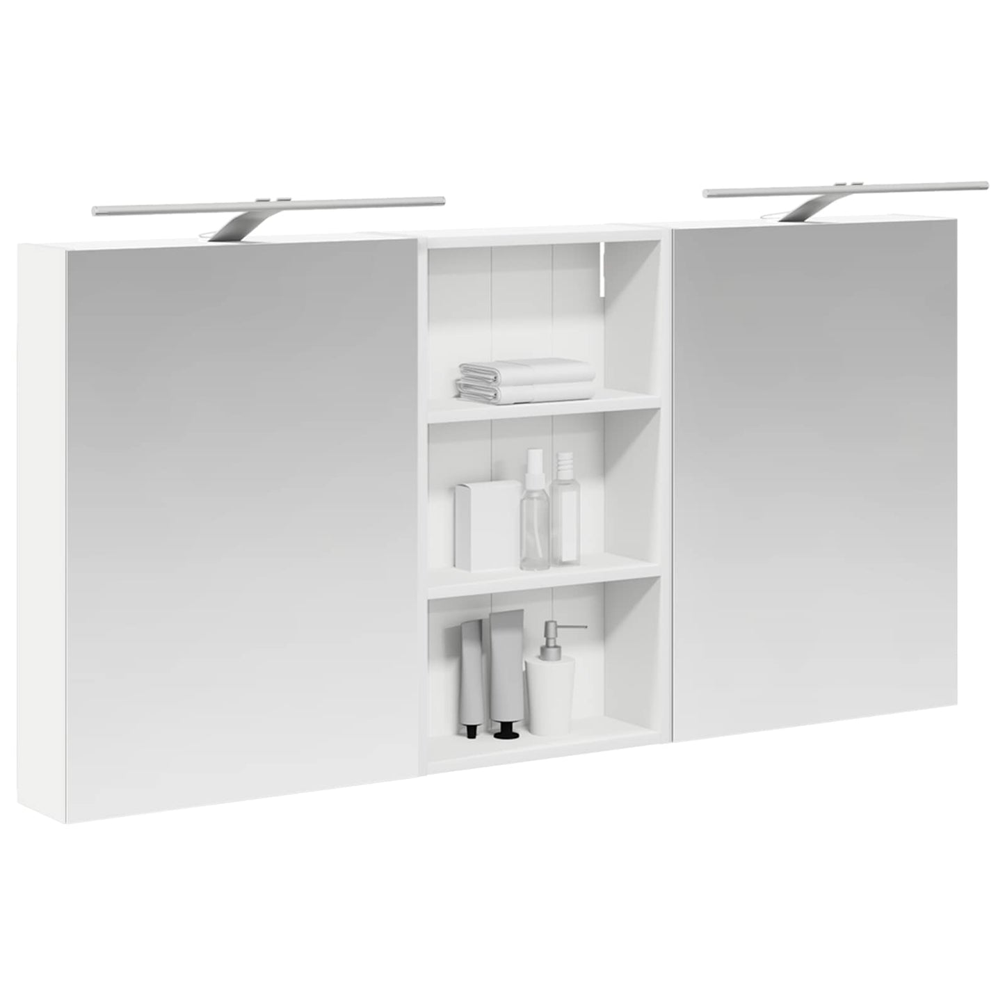 Set di Armadi da Bagno con lo scaffale 3 pcs 140 x 14,5 x 70 cm