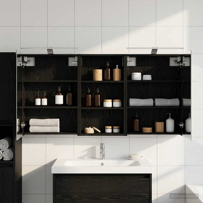 Set di Armadi da Bagno con lo scaffale 3 pcs 140 x 14,5 x 70 cm | homemem39