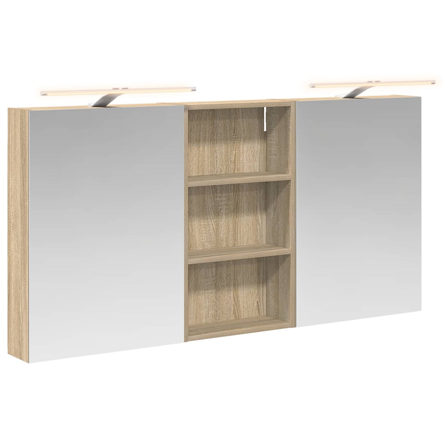 Set di Armadi da Bagno con lo scaffale 3 pcs 140 x 14,5 x 70 cm | homemem39