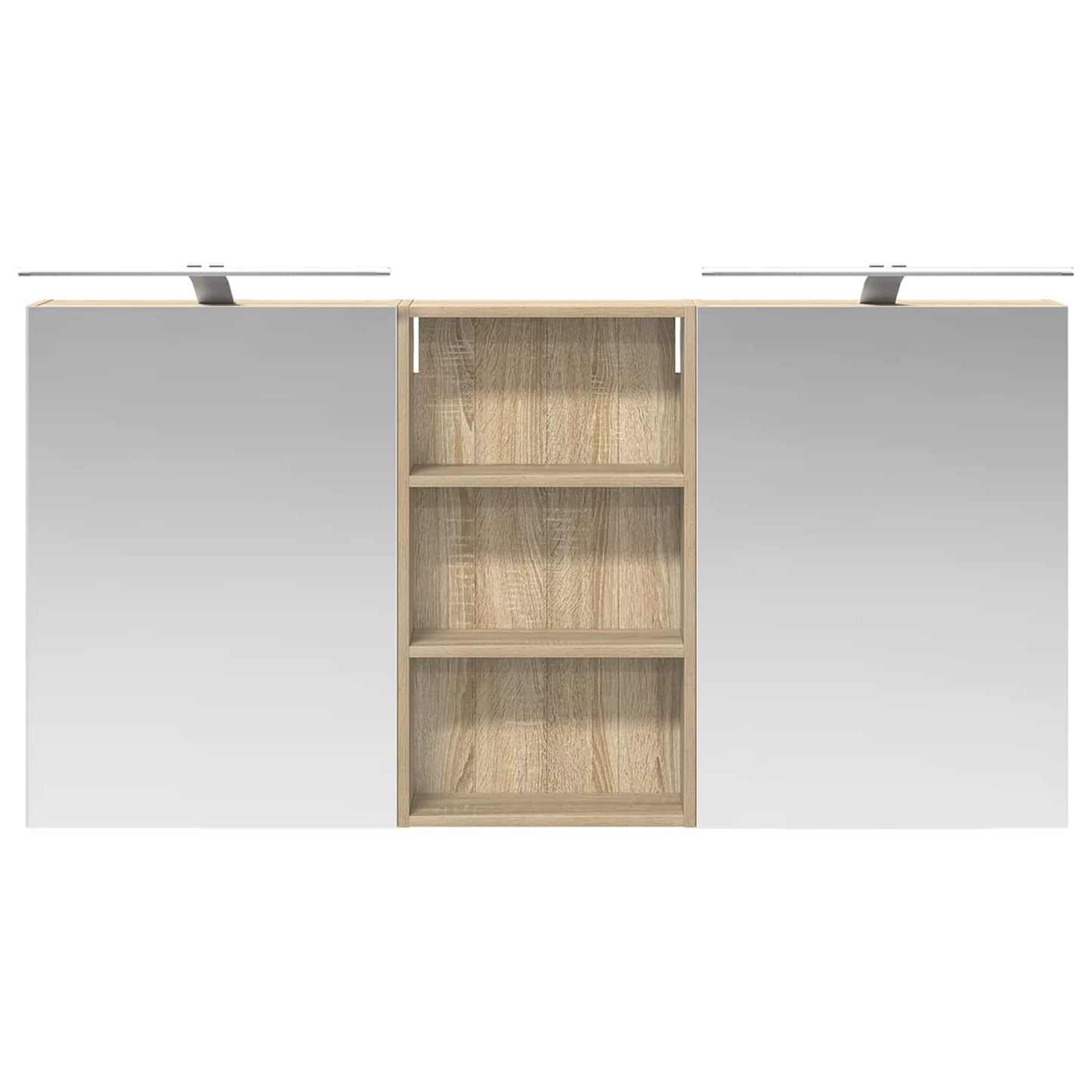 Set di Armadi da Bagno con lo scaffale 3 pcs 140 x 14,5 x 70 cm | homemem39