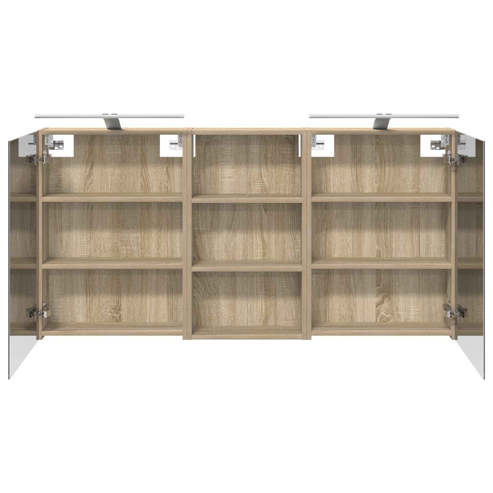 Set di Armadi da Bagno con lo scaffale 3 pcs 140 x 14,5 x 70 cm | homemem39