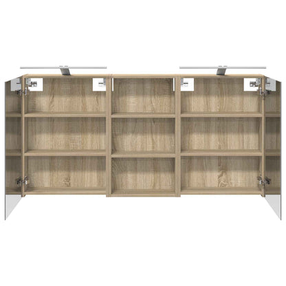 Set di Armadi da Bagno con lo scaffale 3 pcs 140 x 14,5 x 70 cm | homemem39