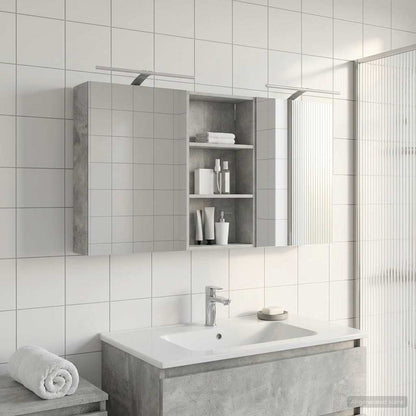 Set di Armadi da Bagno con lo scaffale 3 pcs 140 x 14,5 x 70 cm | homemem39