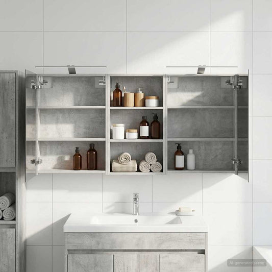 Set di Armadi da Bagno con lo scaffale 3 pcs 140 x 14,5 x 70 cm | homemem39