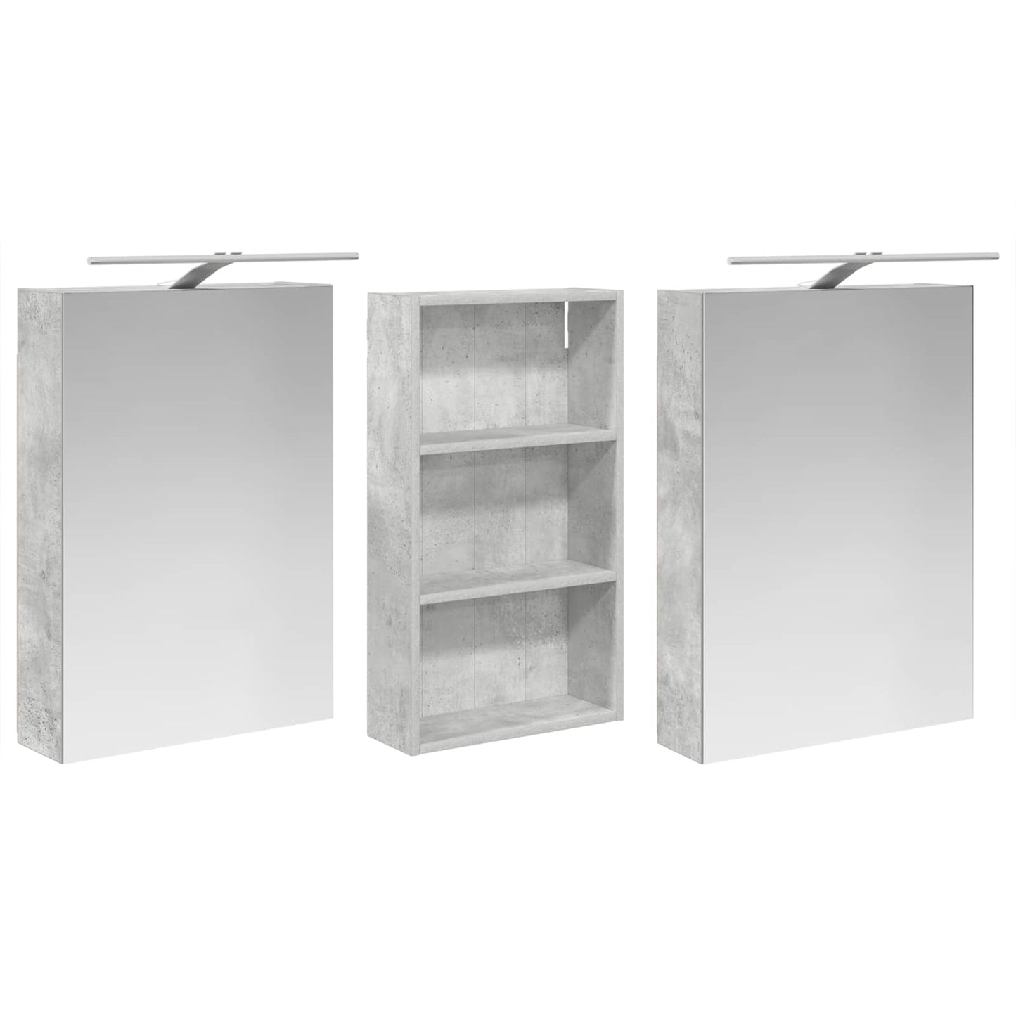 Set di Armadi da Bagno con lo scaffale 3 pcs 140 x 14,5 x 70 cm | homemem39