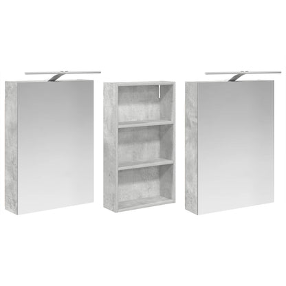 Set di Armadi da Bagno con lo scaffale 3 pcs 140 x 14,5 x 70 cm | homemem39
