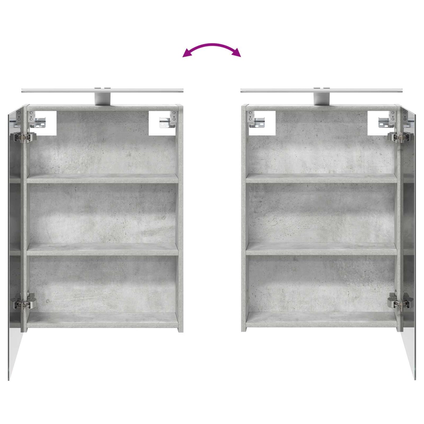 Set di Armadi da Bagno con lo scaffale 3 pcs 140 x 14,5 x 70 cm