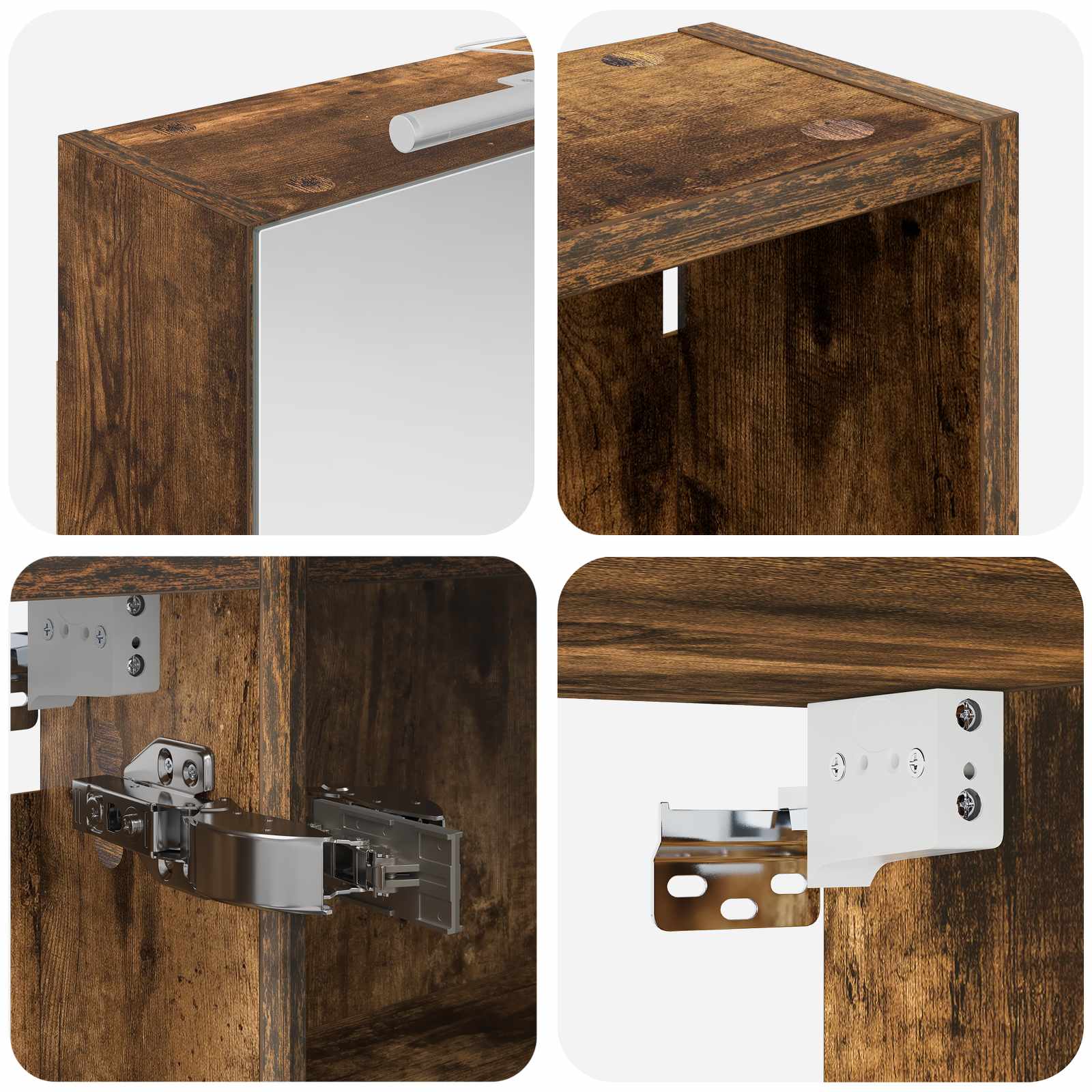 Set di Armadi da Bagno con lo scaffale 3 pcs 140 x 14,5 x 70 cm | homemem39