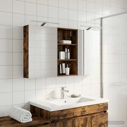 Set di Armadi da Bagno con lo scaffale 3 pcs 140 x 14,5 x 70 cm | homemem39