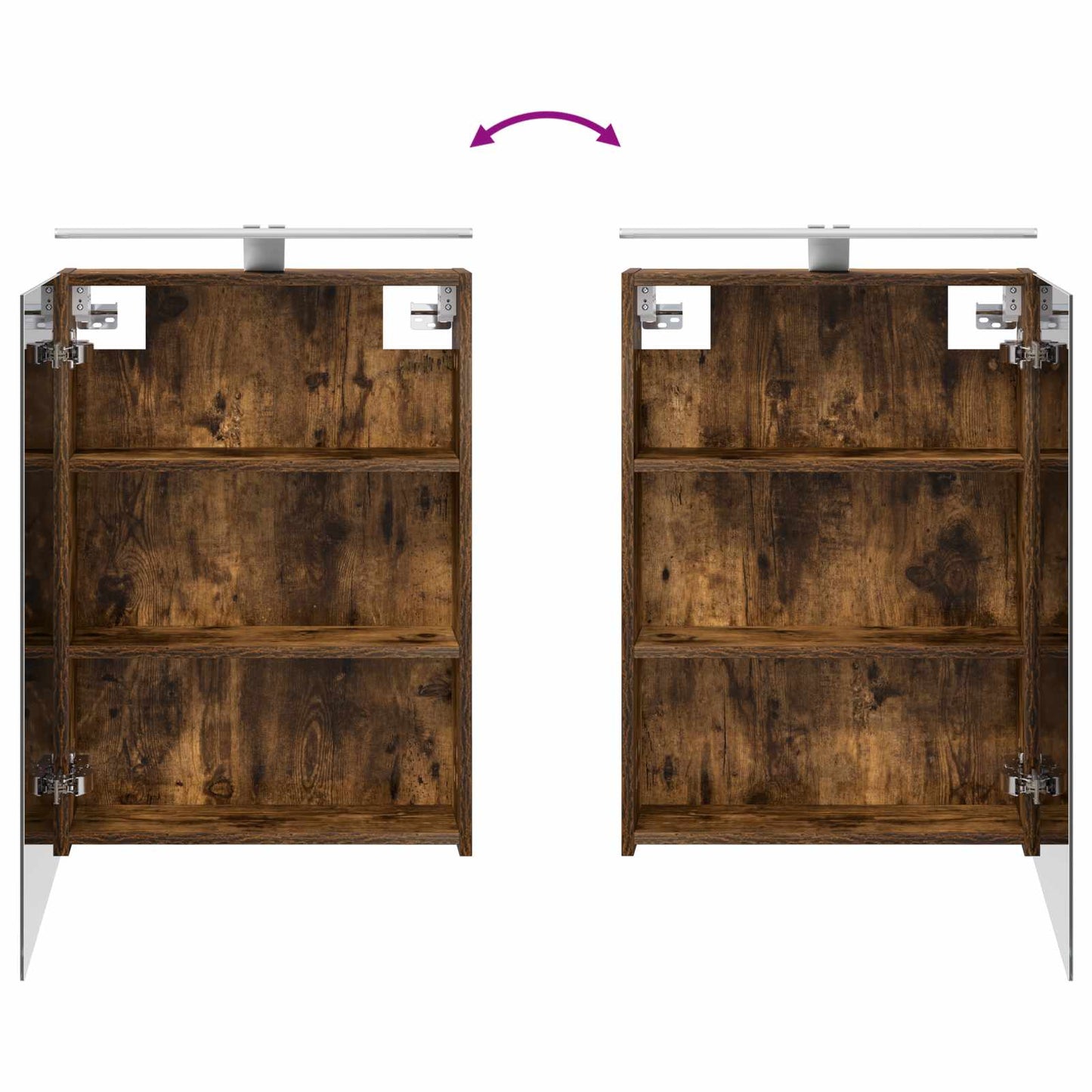 Set di Armadi da Bagno con lo scaffale 3 pcs 140 x 14,5 x 70 cm