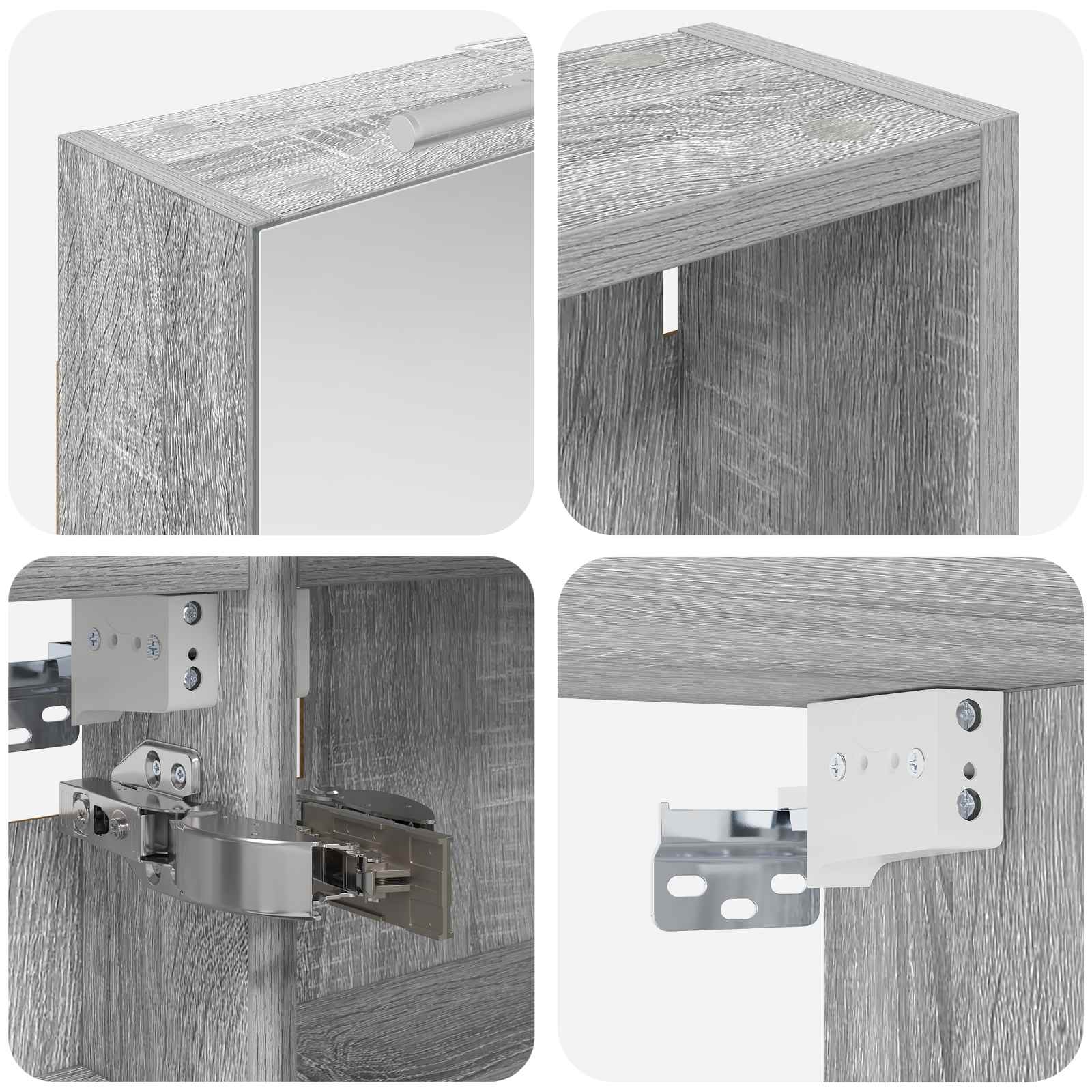 Set di Armadi da Bagno 3 pcs 140 x 14,5 x 70 cm | homemem39