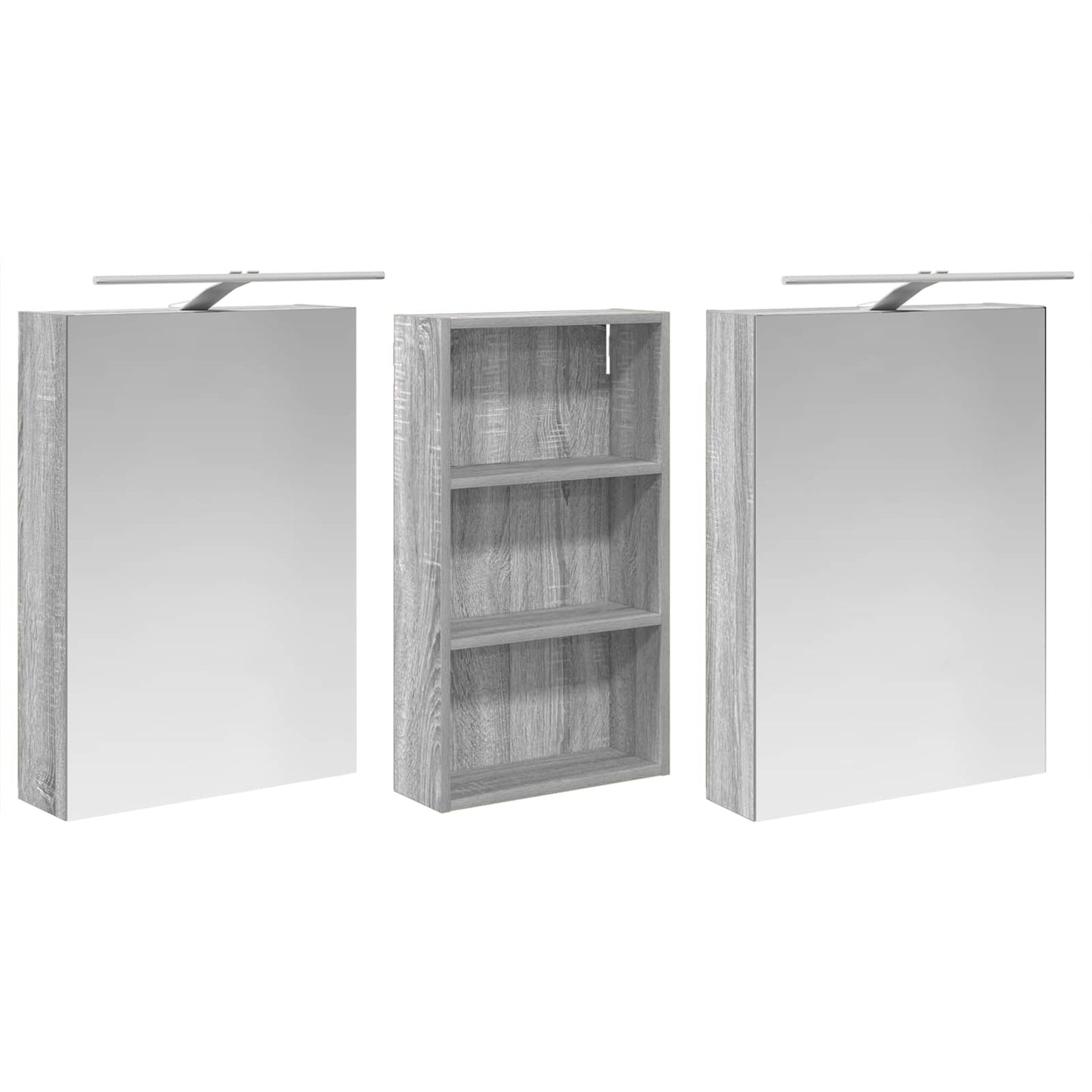 Set di Armadi da Bagno 3 pcs 140 x 14,5 x 70 cm | homemem39