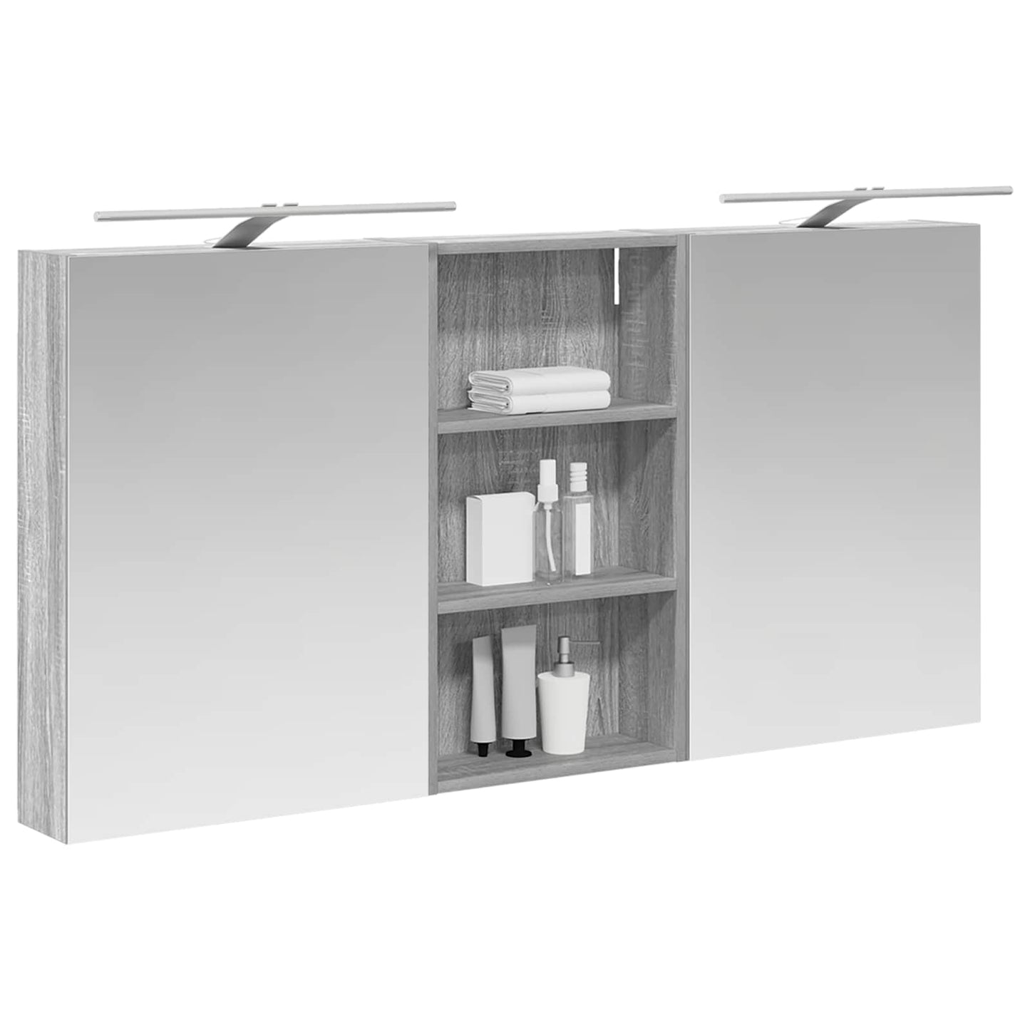 Set di Armadi da Bagno 3 pcs 140 x 14,5 x 70 cm