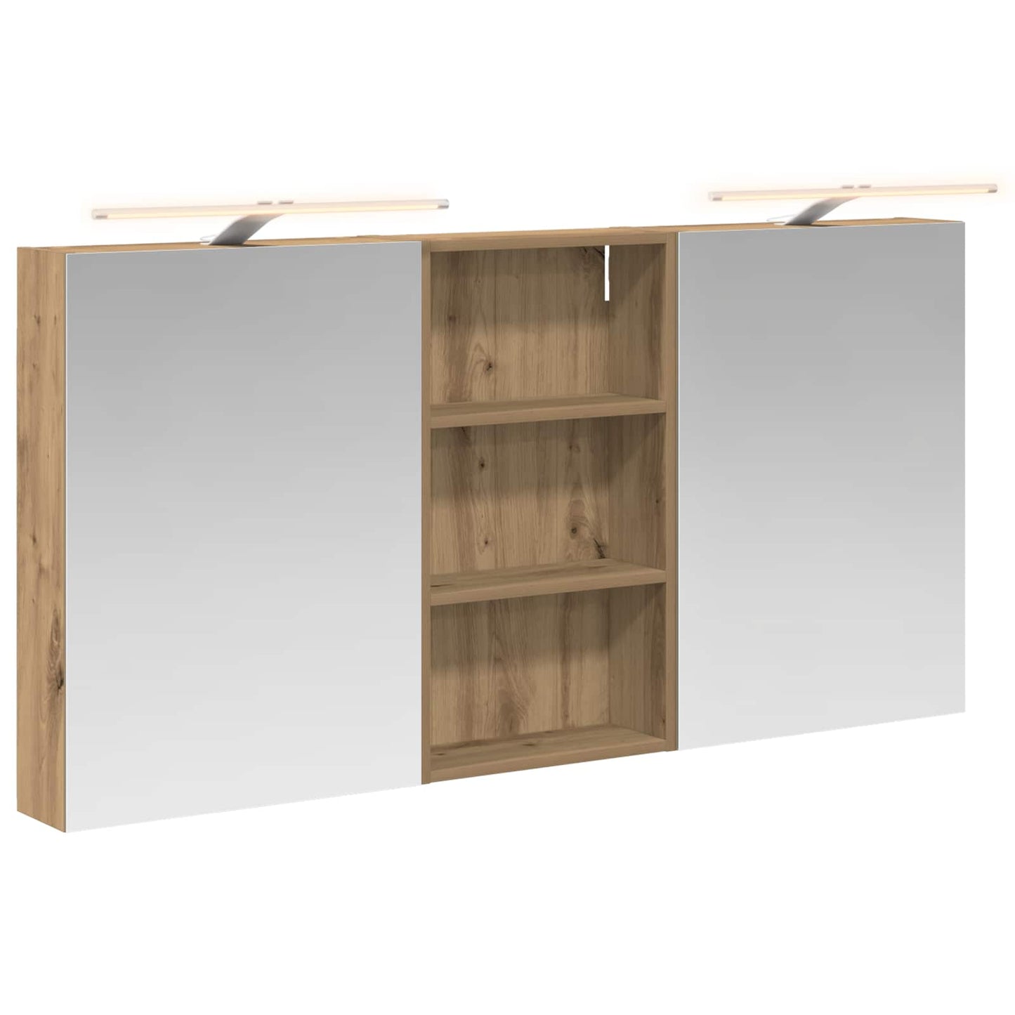 Set di Armadi da Bagno con lo scaffale 3 pcs 140 x 14,5 x 70 cm | homemem39