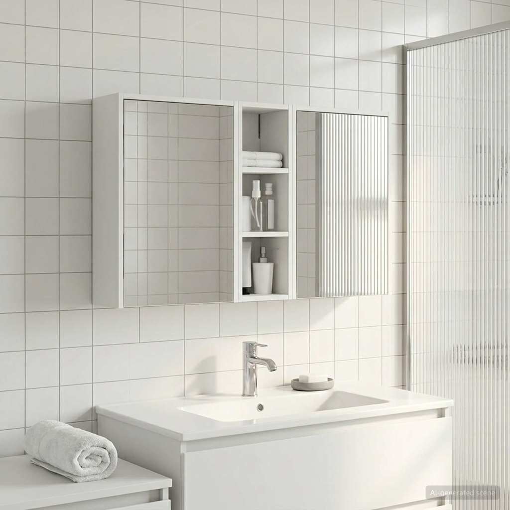 Set di Armadi da Bagno 3 pcs 106 x 16 x 62,5 cm | homemem39