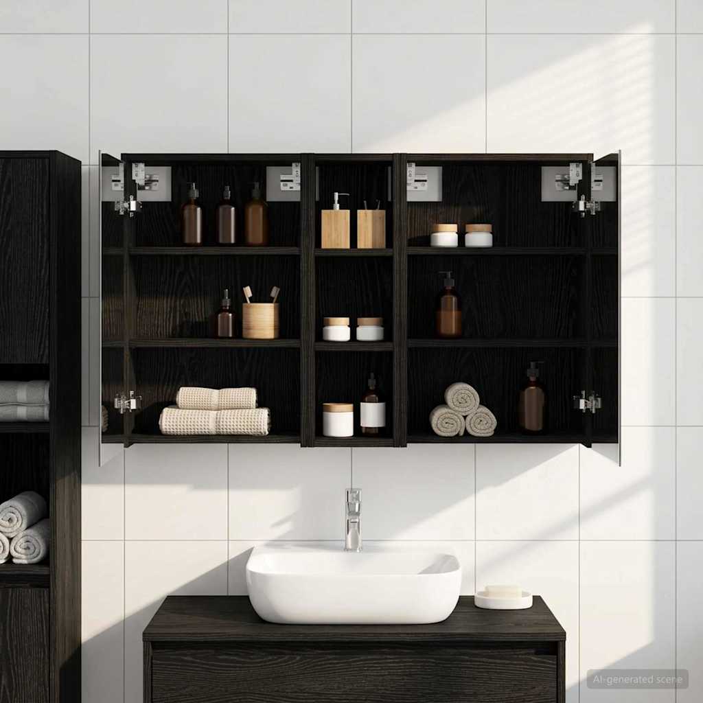 Set di Armadi da Bagno 3 pcs 106 x 16 x 62,5 cm | homemem39