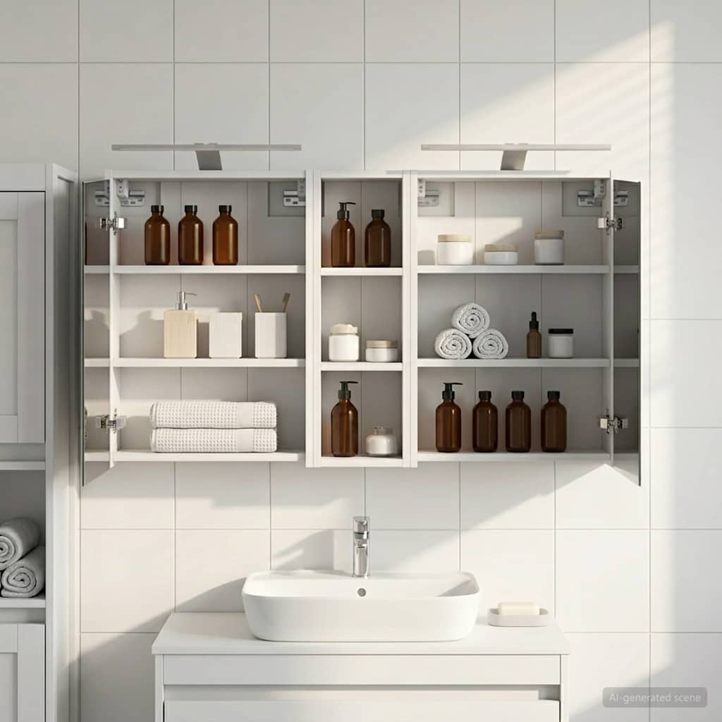 Set di Armadi da Bagno 3 pcs 106 x 16 x 62,5 cm