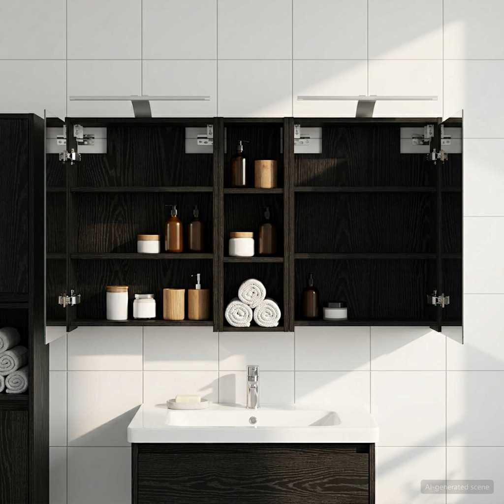 Set di Armadi da Bagno 3 pcs 106 x 16 x 62,5 cm