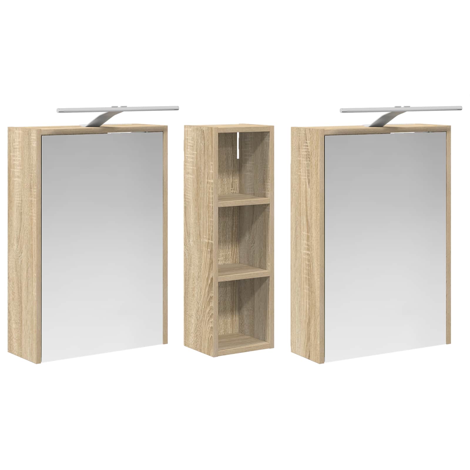 Set di Armadi da Bagno 3 pcs 106 x 16 x 62,5 cm | homemem39