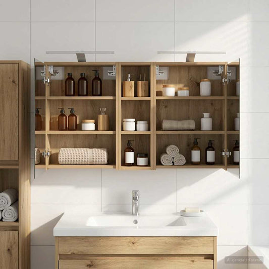 Set di Armadi da Bagno 3 pcs 106 x 16 x 62,5 cm | homemem39