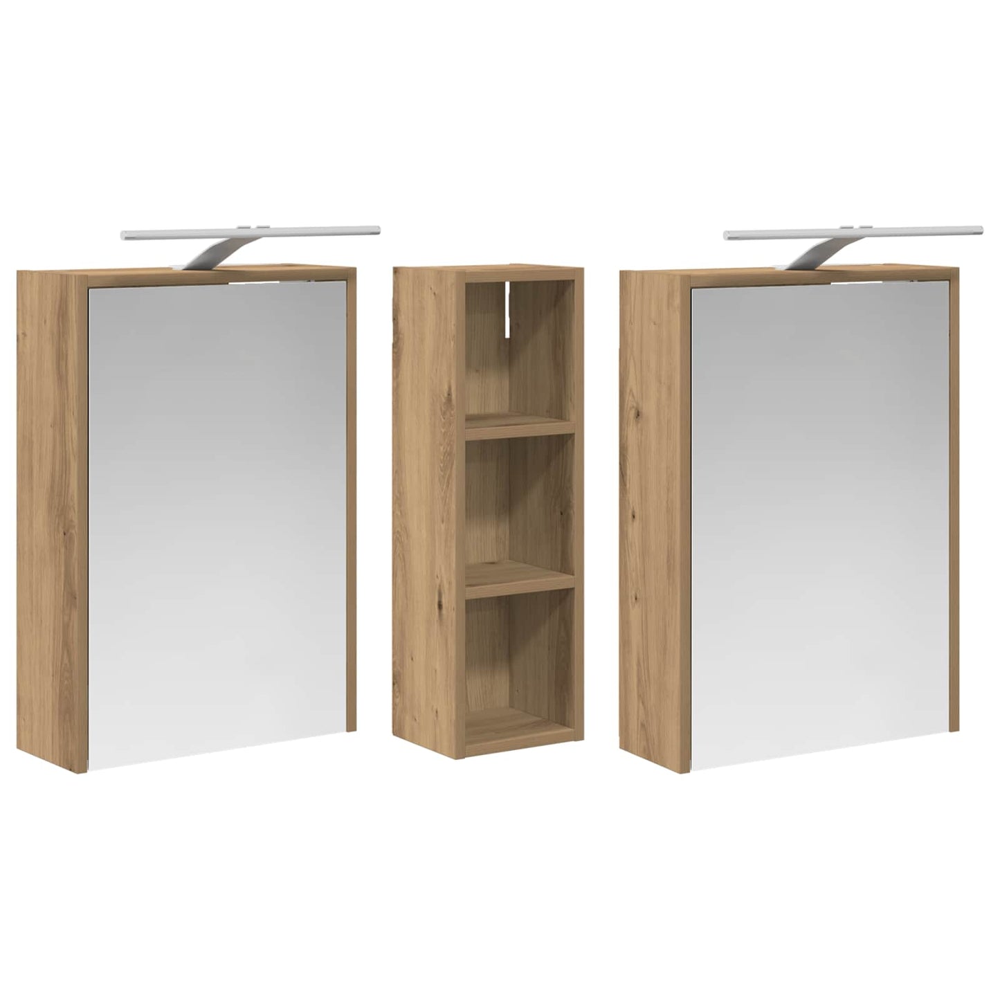 Set di Armadi da Bagno 3 pcs 106 x 16 x 62,5 cm | homemem39