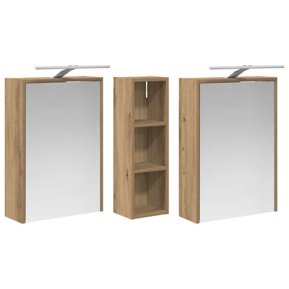 Set di Armadi da Bagno 3 pcs 106 x 16 x 62,5 cm | homemem39