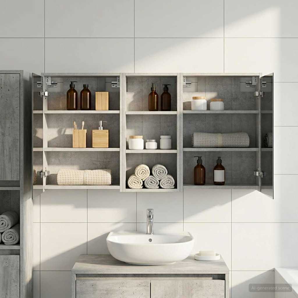 Set di Armadi da Bagno 3 pcs 116 x 16 x 62,5 cm