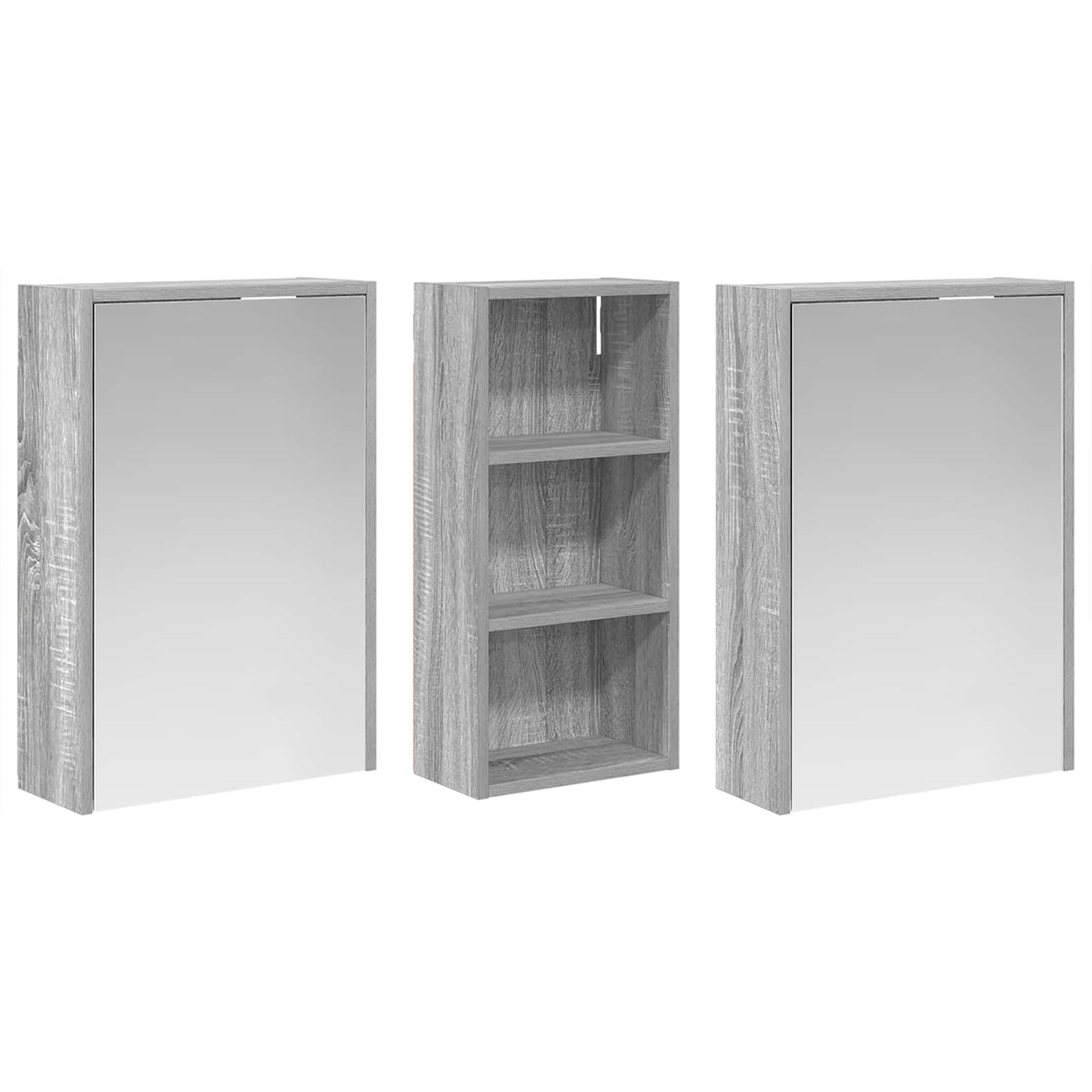 Set di Armadi da Bagno 3 pcs 116 x 16 x 62,5 cm