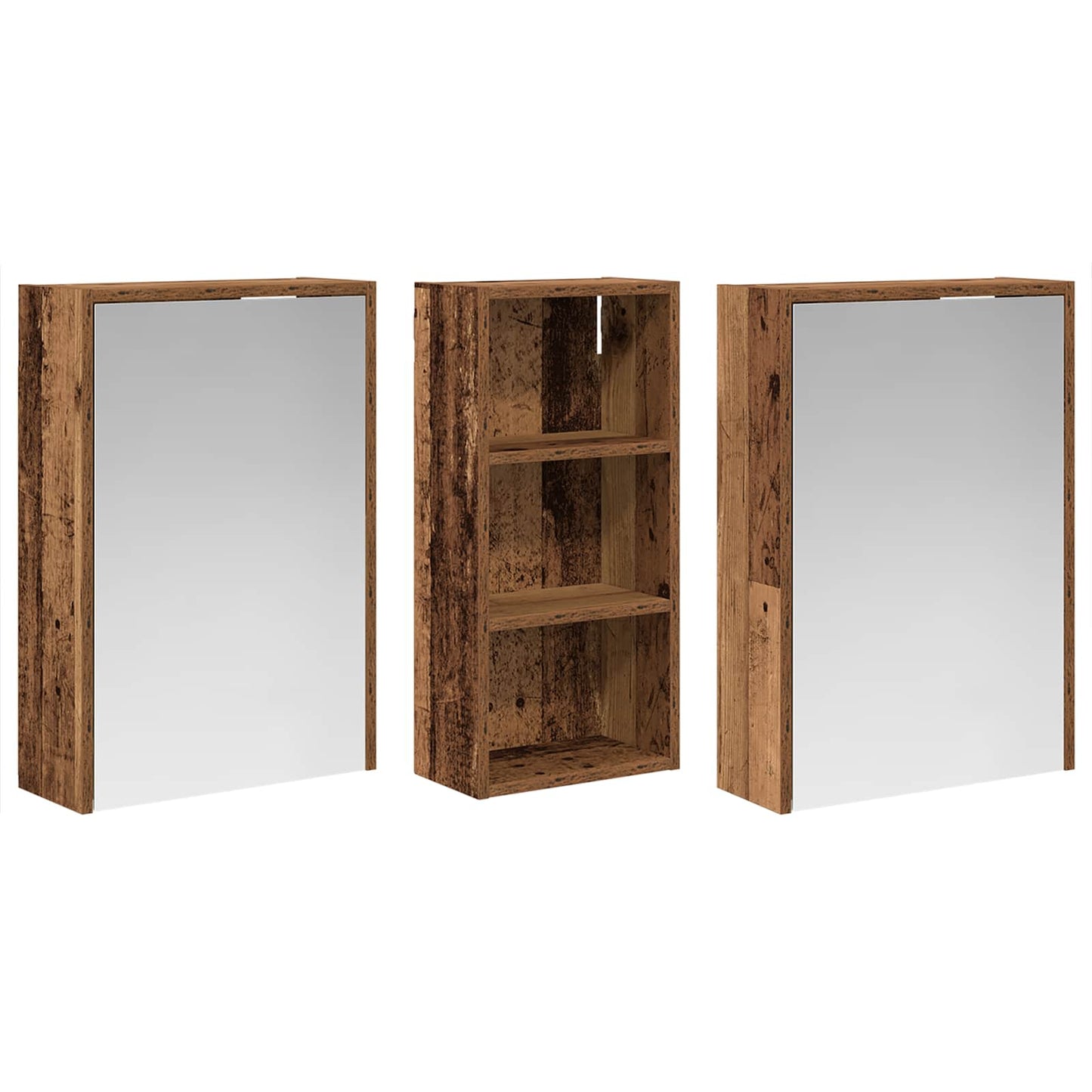 Set di Armadi da Bagno 3 pcs 116 x 16 x 62,5 cm | homemem39