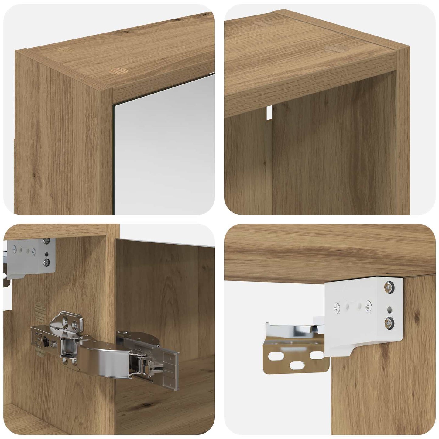Set di Armadi da Bagno 3 pcs 116 x 16 x 62,5 cm | homemem39