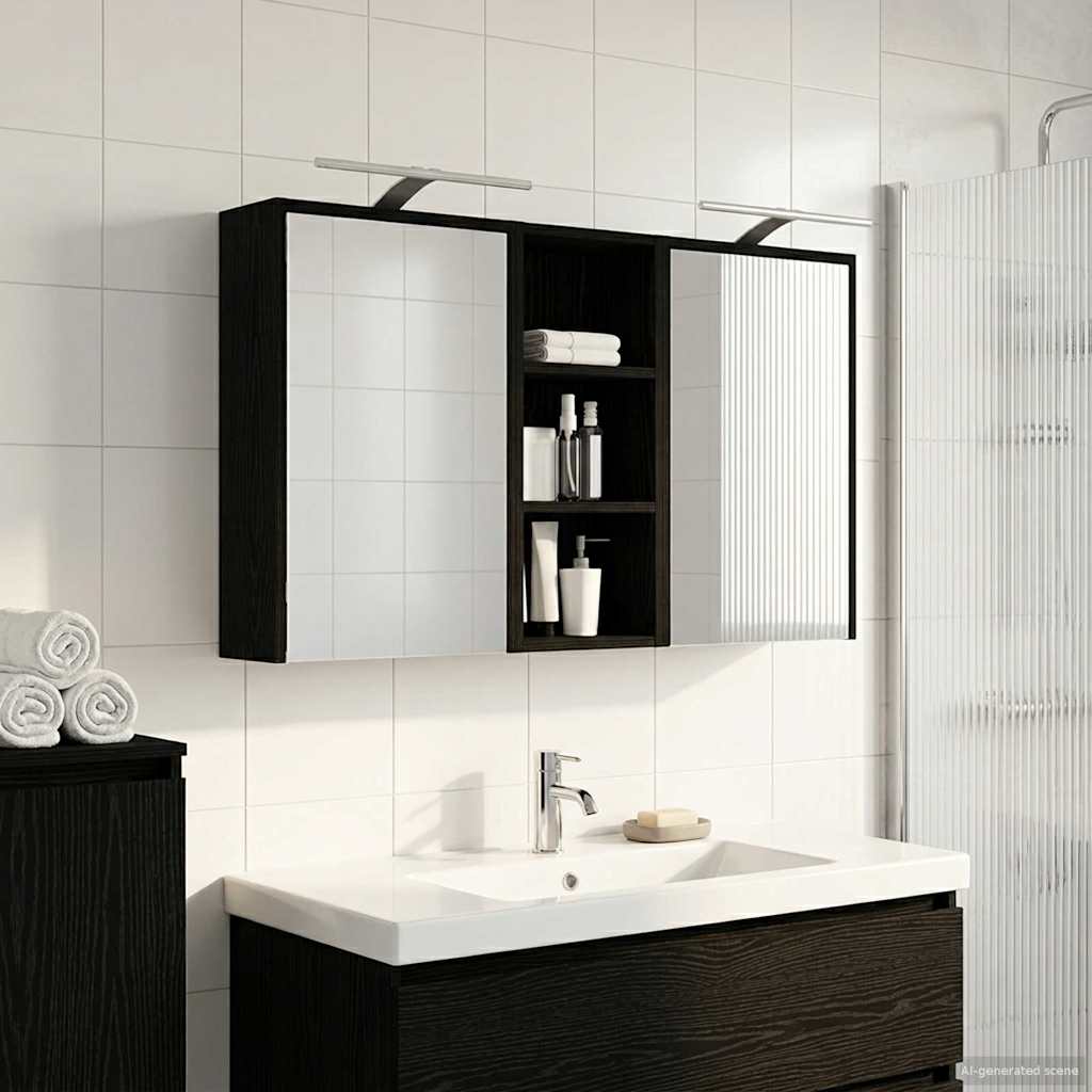 Set di Armadi da Bagno 3 pcs 116 x 16 x 62,5 cm | homemem39