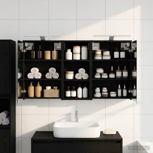Set di Armadi da Bagno 3 pcs 116 x 16 x 62,5 cm | homemem39