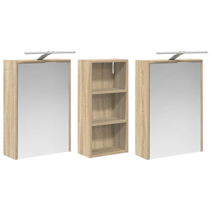 Set di Armadi da Bagno 3 pcs 116 x 16 x 62,5 cm | homemem39