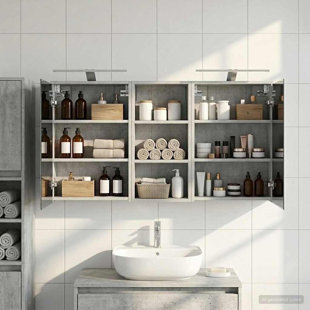 Set di Armadi da Bagno 3 pcs 116 x 16 x 62,5 cm | homemem39