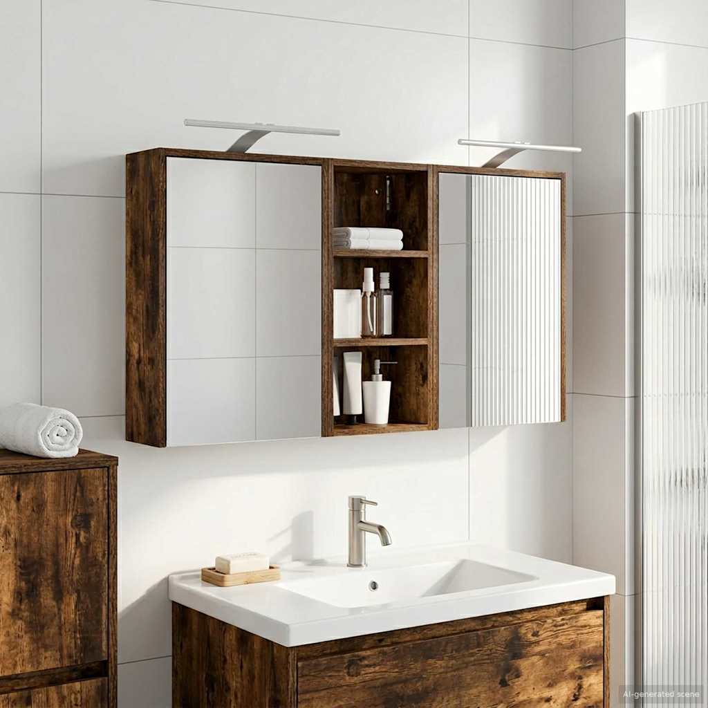 Set di Armadi da Bagno 3 pcs 116 x 16 x 62,5 cm