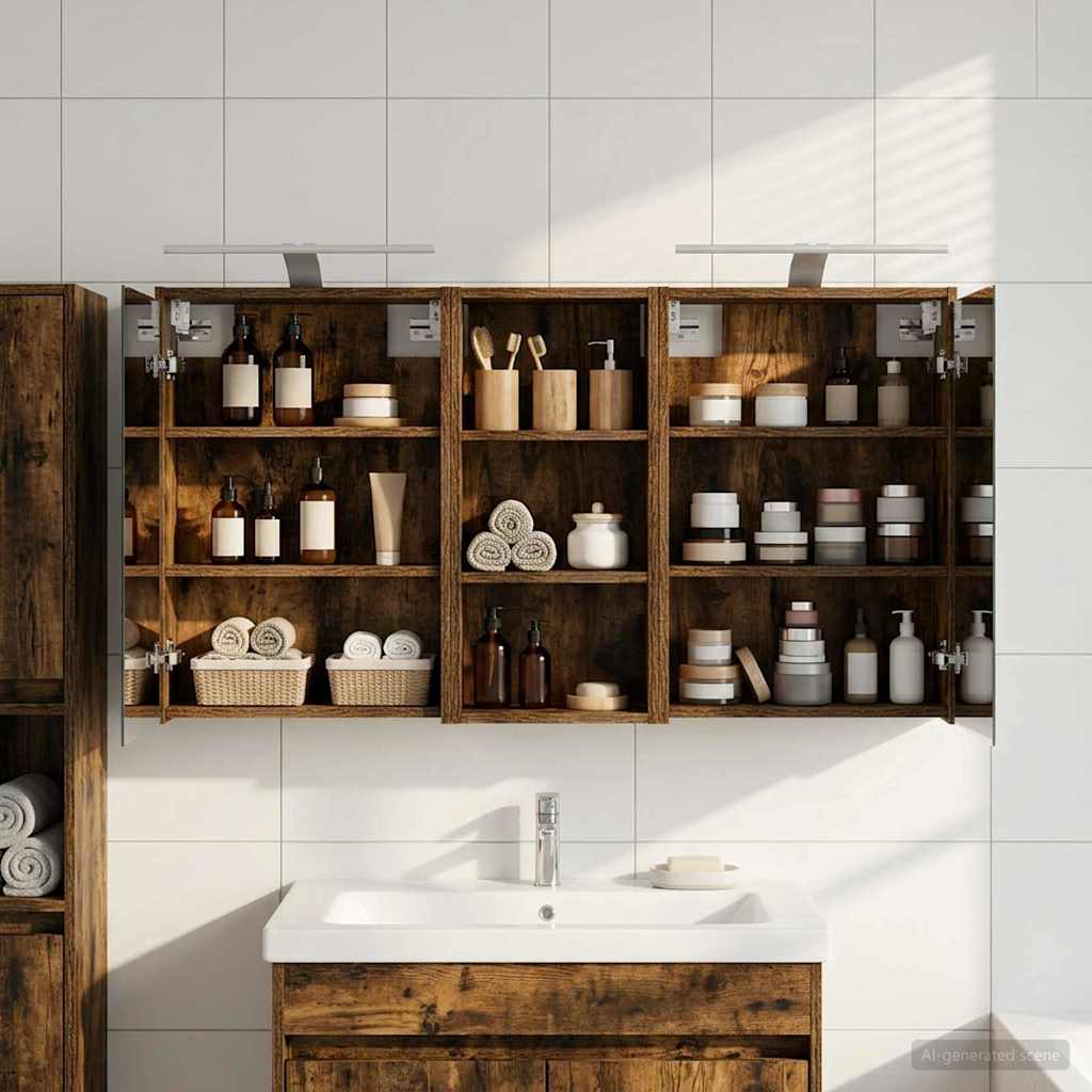 Set di Armadi da Bagno 3 pcs 116 x 16 x 62,5 cm