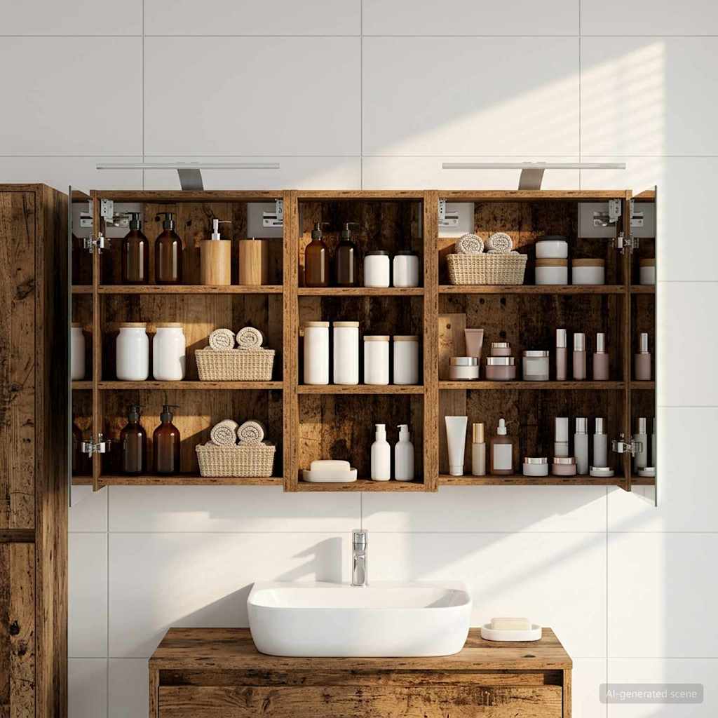 Set di Armadi da Bagno 3 pcs 116 x 16 x 62,5 cm | homemem39
