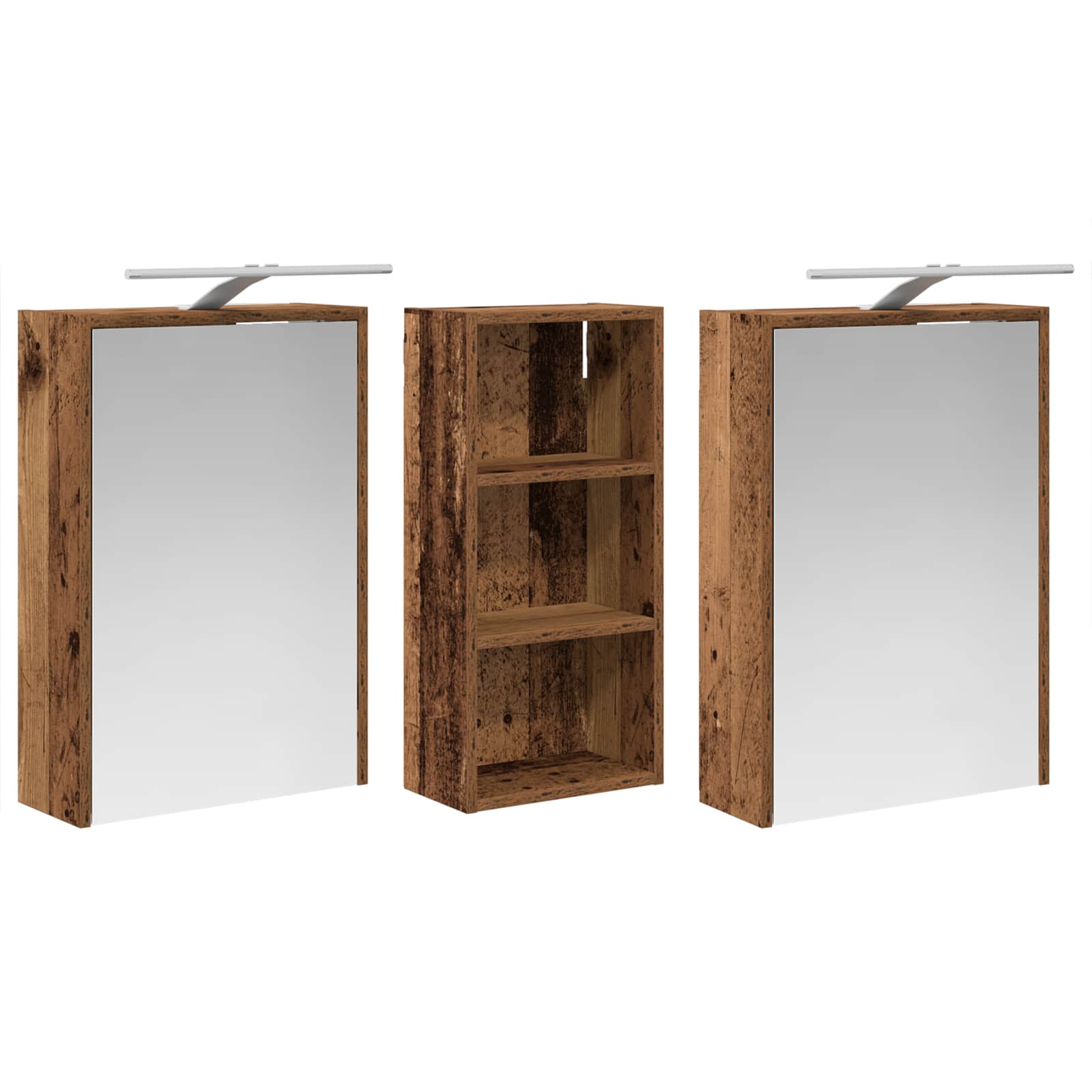 Set di Armadi da Bagno 3 pcs 116 x 16 x 62,5 cm | homemem39
