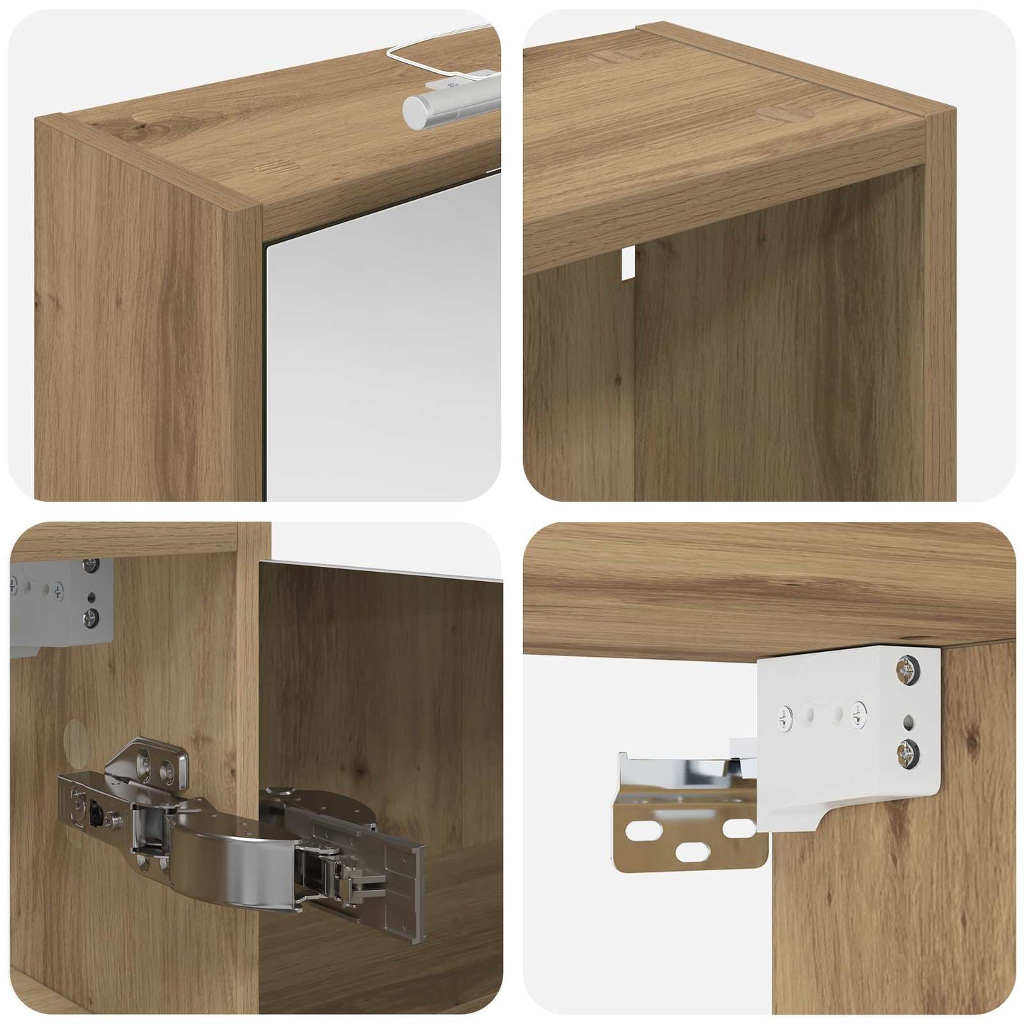 Set di Armadi da Bagno 3 pcs 116 x 16 x 62,5 cm | homemem39