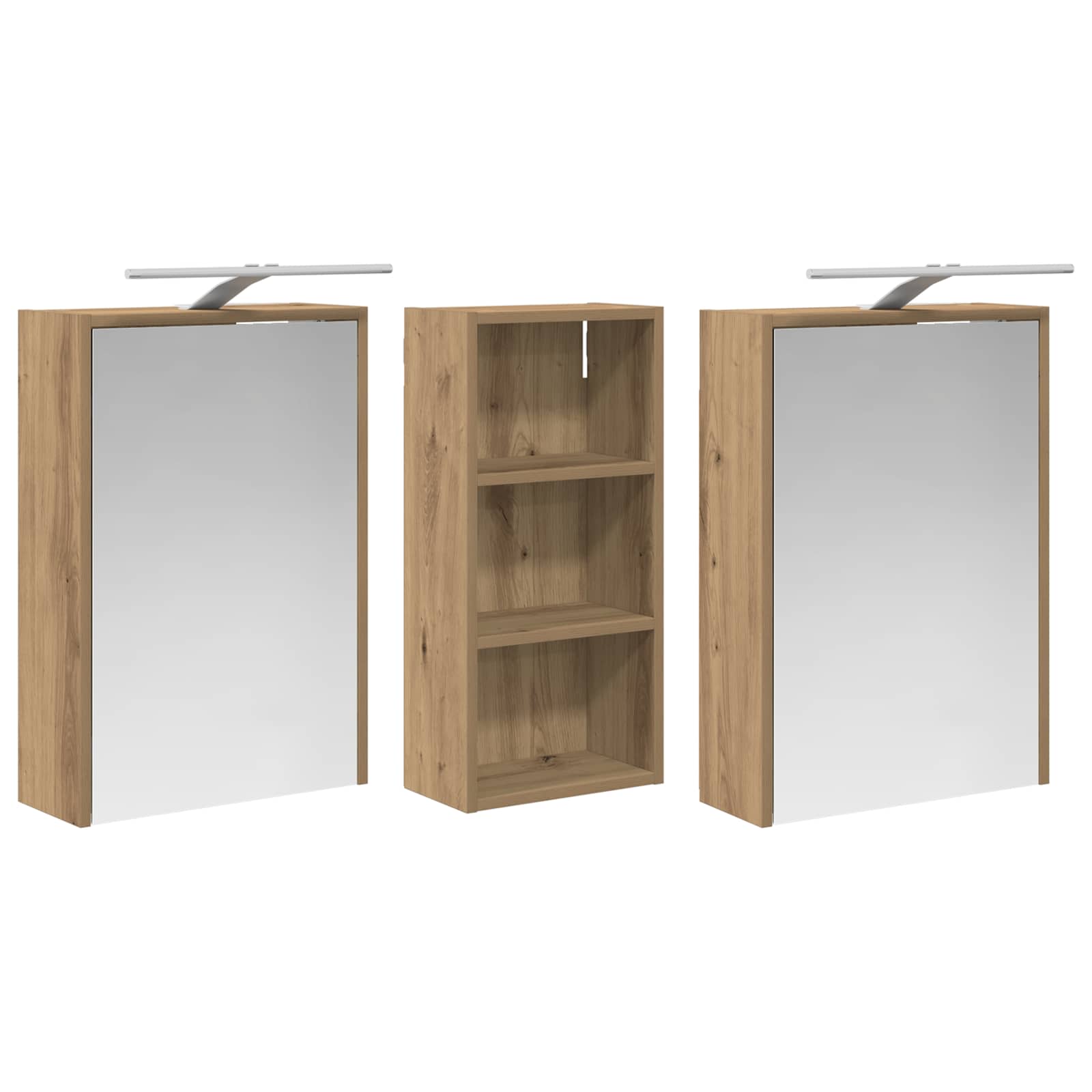 Set di Armadi da Bagno 3 pcs 116 x 16 x 62,5 cm | homemem39