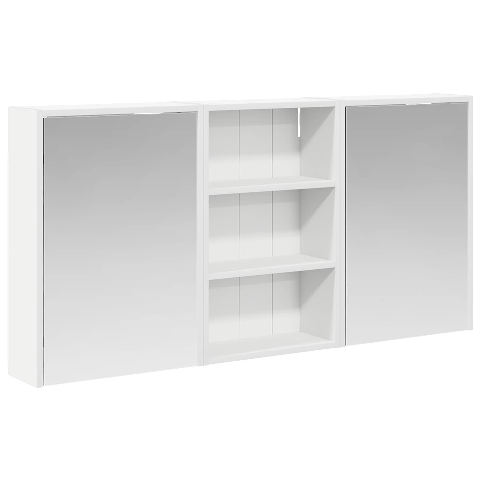 Set di Armadi da Bagno con lo scaffale 3 pcs 126 x 16 x 62.5 cm | homemem39