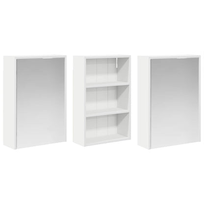 Set di Armadi da Bagno con lo scaffale 3 pcs 126 x 16 x 62.5 cm | homemem39