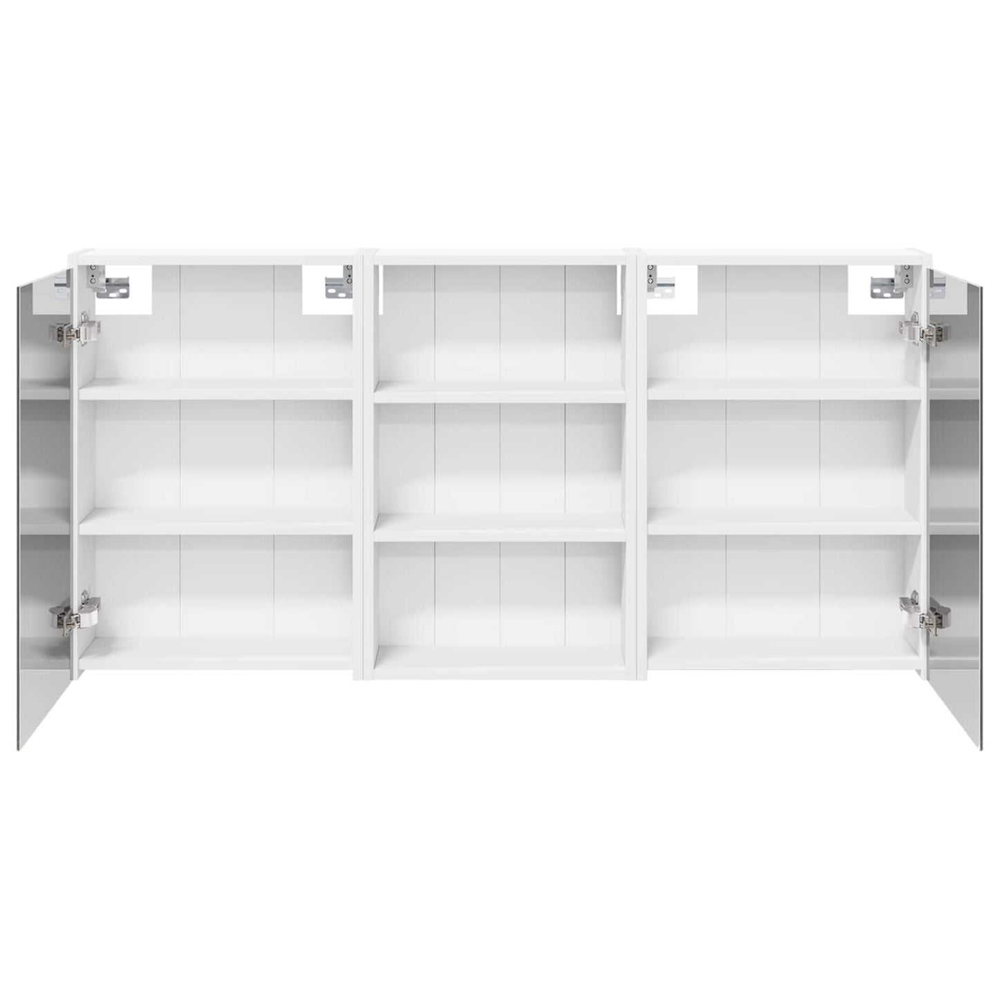 Set di Armadi da Bagno con lo scaffale 3 pcs 126 x 16 x 62.5 cm