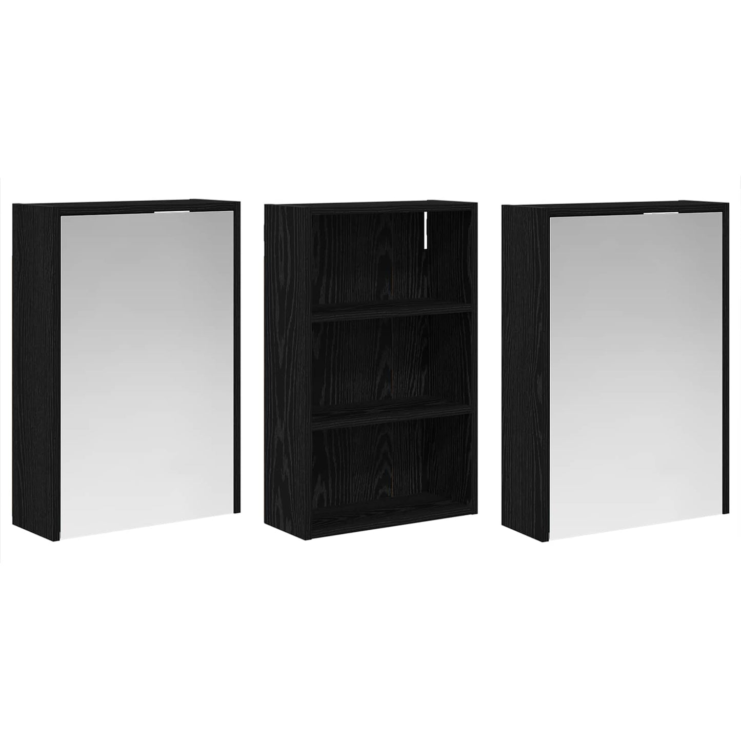 Set di Armadi da Bagno con lo scaffale 3 pcs 126 x 16 x 62.5 cm | homemem39