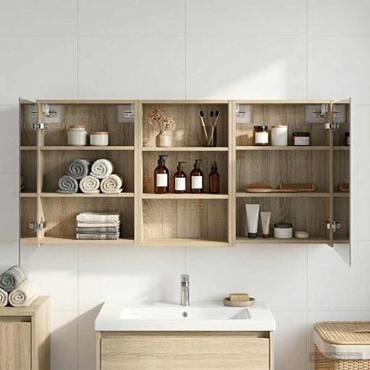 Set di Armadi da Bagno con lo scaffale 3 pcs 126 x 16 x 62.5 cm
