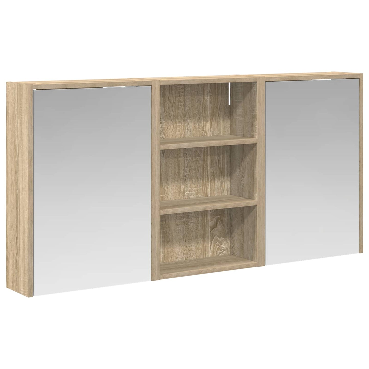 Set di Armadi da Bagno con lo scaffale 3 pcs 126 x 16 x 62.5 cm | homemem39