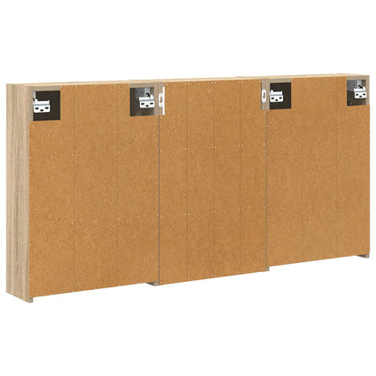 Set di Armadi da Bagno con lo scaffale 3 pcs 126 x 16 x 62.5 cm