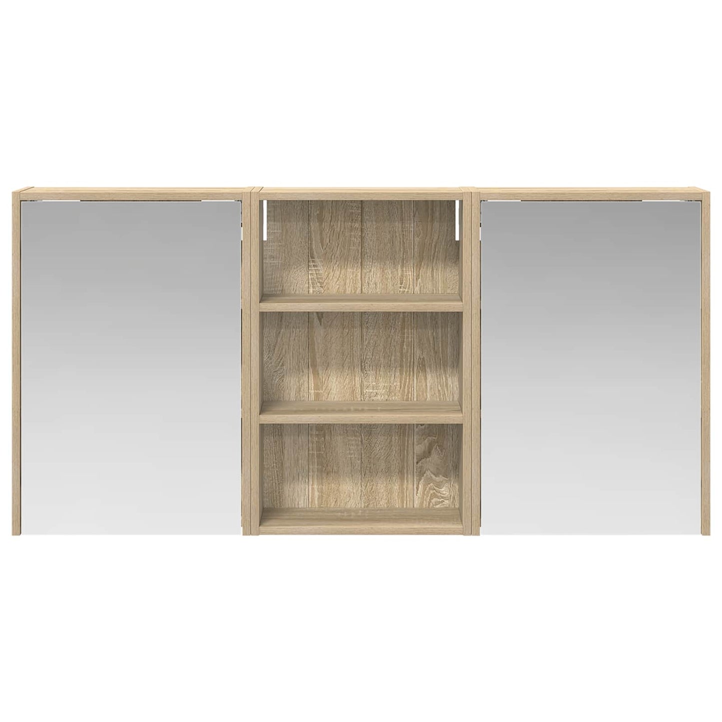 Set di Armadi da Bagno con lo scaffale 3 pcs 126 x 16 x 62.5 cm | homemem39